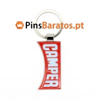 Porta chaves promocionais com logotipo Camper