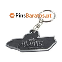 Porta chaves promocionais com logotipo Barco prateado antigo