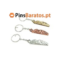 Porta chaves personalizados promocionais em ouro, bronze e prata