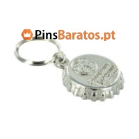 Porta chaves personalizados promocionais em prata