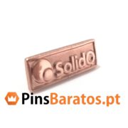 Pins promocionais em cor bronze Solido