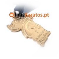 Medalhas personalizadas em ouro