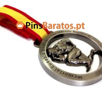 Medalhas personalizadas de Prémios de torneios e competições de Body Building em prata antiga