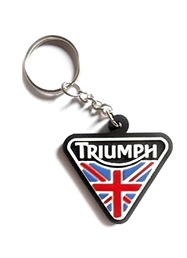 Porta-chaves de mota personalizados com logótipo da Triumph